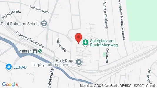 Apartments for rent i Leipzig - kort over placeringen