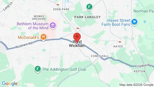 Houses for rent i West Wickham - Kent - kort over placeringen