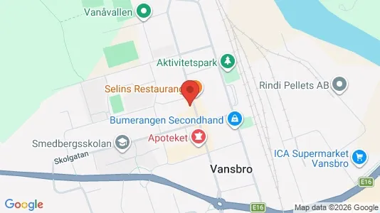 Rooms for rent i Vansbro - kort over placeringen