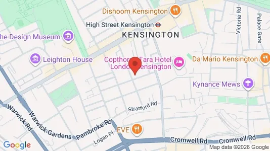 Apartments for rent i London W8 - kort over placeringen
