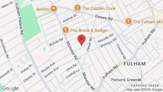 Apartments for rent i London SW6 - kort over placeringen