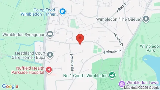 Apartments for rent i London SW19 - kort over placeringen
