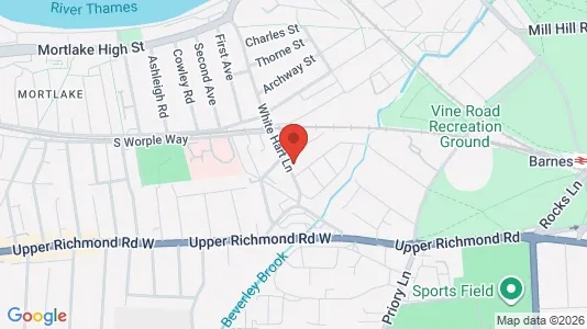 Apartments for rent i London SW13 - kort over placeringen