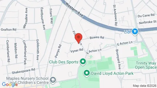 Apartments for rent i London W3 - kort over placeringen