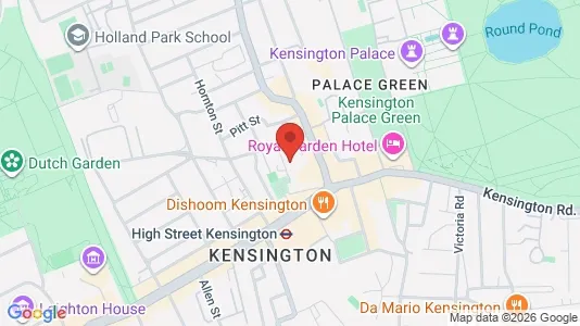 Apartments for rent i London W8 - kort over placeringen