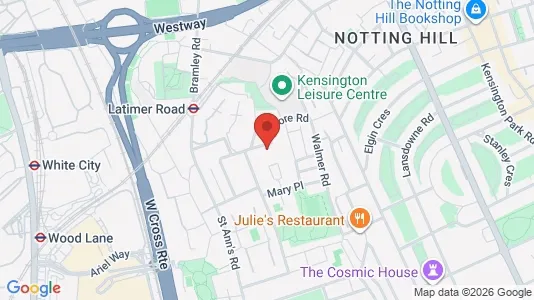 Apartments for rent i London W11 - kort over placeringen