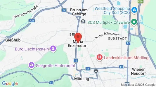 Apartments for rent i Maria Enzersdorf - kort over placeringen