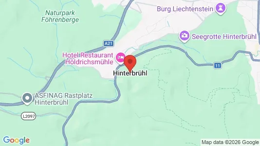 Apartments for rent i Hinterbrühl - kort over placeringen