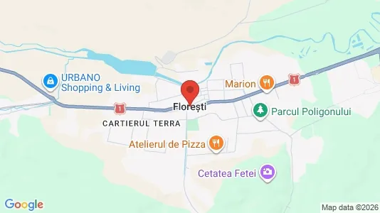 Apartments for rent i Floreşti - kort over placeringen