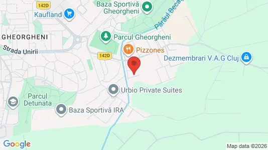 Apartments for rent i Cluj-Napoca - kort over placeringen