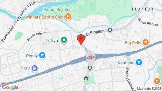 Apartments for rent i Cluj-Napoca - kort over placeringen