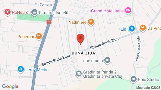 Apartments for rent i Cluj-Napoca - kort over placeringen