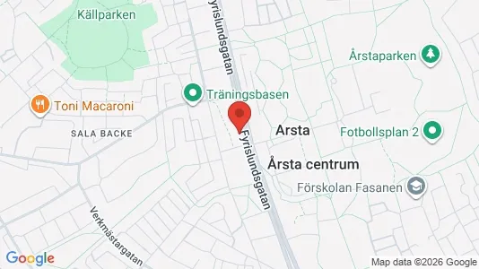 Apartments for rent i Uppsala - kort over placeringen