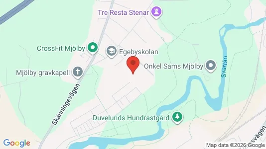 Apartments for rent i Mjölby - kort over placeringen