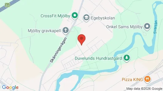 Apartments for rent i Mjölby - kort over placeringen