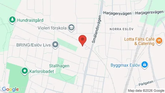 Apartments for rent i Eslöv - kort over placeringen