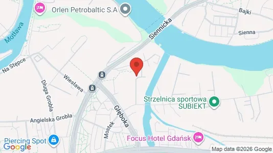 Apartments for rent i Gdańsk - kort over placeringen