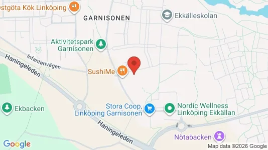 Apartments for rent i Linköping - kort over placeringen