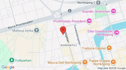 Apartments for rent i Norrköping - kort over placeringen