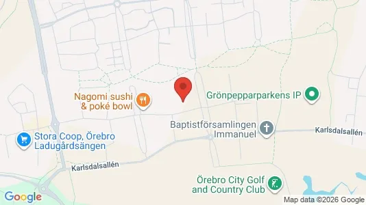 Apartments for rent i Örebro - kort over placeringen