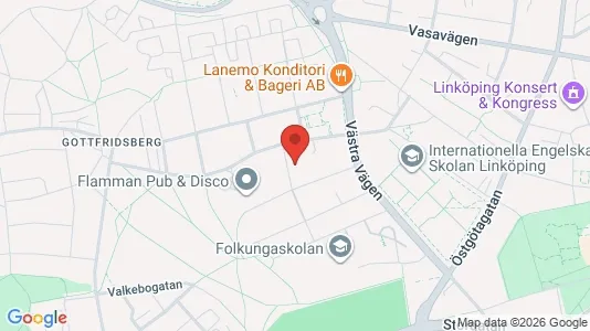 Apartments for rent i Linköping - kort over placeringen
