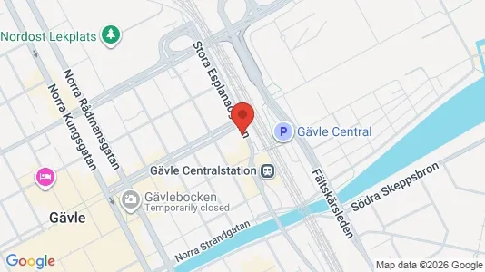 Apartments for rent i Gävle - kort over placeringen