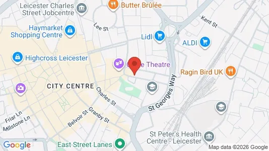 Apartments for rent i Leicester - Leicestershire - kort over placeringen