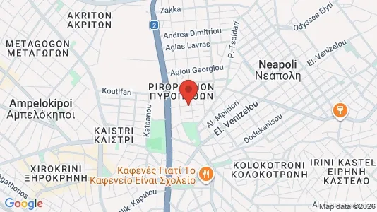 Apartments for rent i Neapoli-Sykies - kort over placeringen
