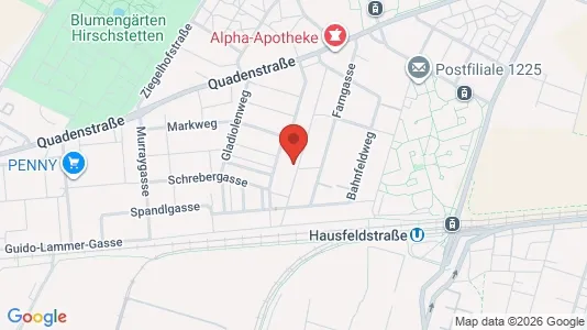 Apartments for rent i Vienna Donaustadt - kort over placeringen