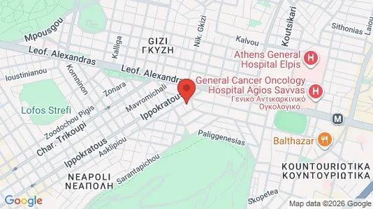 Apartments for rent i Athens Ampelokipoi - kort over placeringen