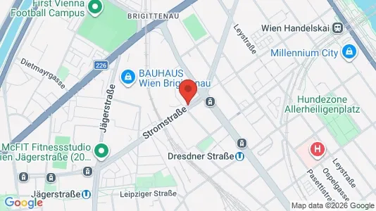 Apartments for rent i Vienna Brigittenau - kort over placeringen