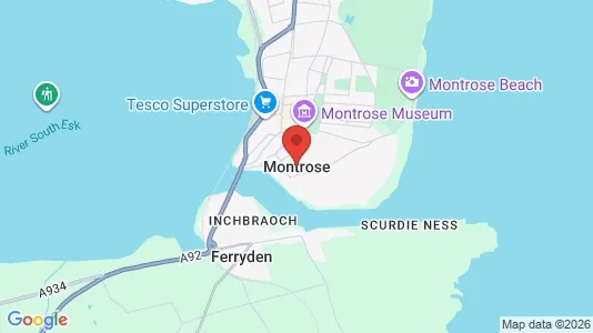 Rooms for rent i Montrose - Angus - kort over placeringen