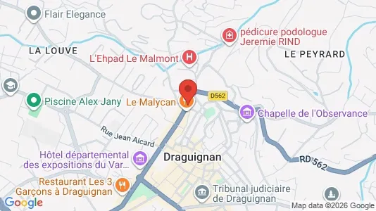 Apartments for rent i Draguignan - kort over placeringen