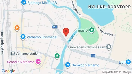 Apartments for rent i Värnamo - kort over placeringen
