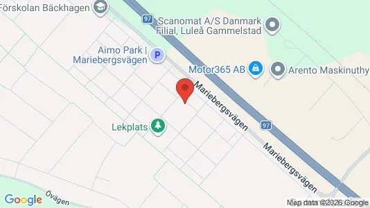 Apartments for rent i Luleå - kort over placeringen