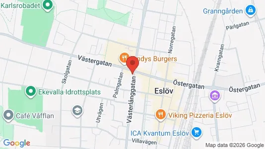 Apartments for rent i Eslöv - kort over placeringen
