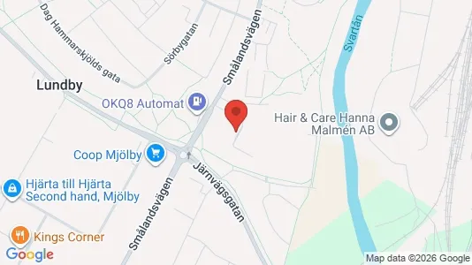 Apartments for rent i Mjölby - kort over placeringen