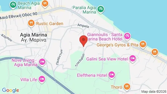 Apartments for rent i Chania - kort over placeringen