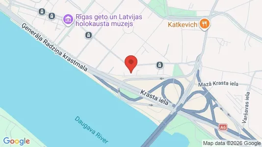 Apartments for rent i Riga Centrs - kort over placeringen