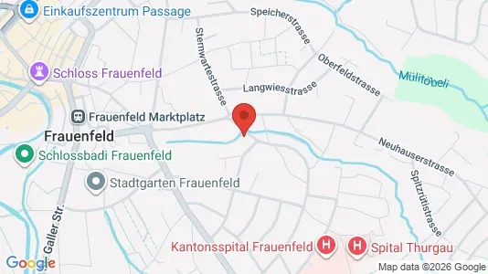Apartments for rent i Frauenfeld - kort over placeringen
