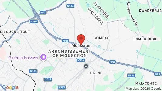 Apartments for rent i Moeskroen - kort over placeringen
