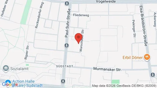 Apartments for rent i Halle (Saale) - kort over placeringen