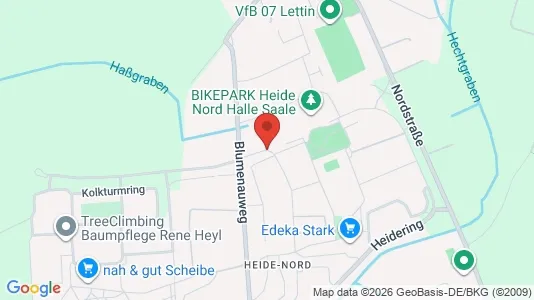 Apartments for rent i Halle (Saale) - kort over placeringen