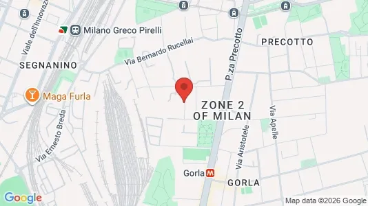 Apartments for rent i Milano Zona 2 - Stazione Centrale, Gorla, Turro, Greco, Crescenzago - kort over placeringen