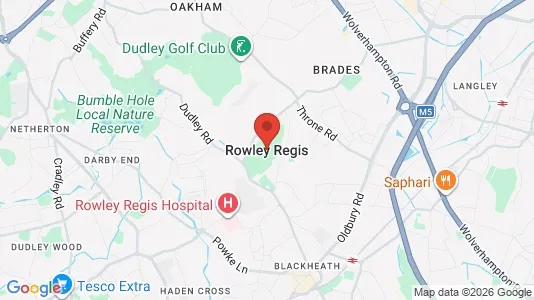 Apartments for rent i Rowley Regis - West Midlands - kort over placeringen