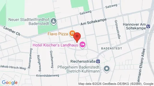 Apartments for rent i Hannover - kort over placeringen