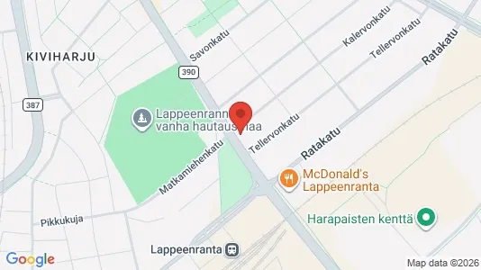 Apartments for rent i Lappeenranta - kort over placeringen