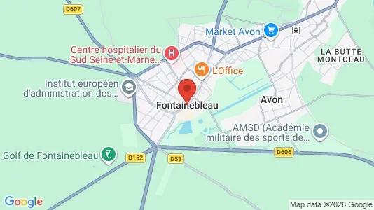 Houses for rent i Fontainebleau - kort over placeringen