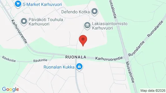 Apartments for rent i Kotka - kort over placeringen