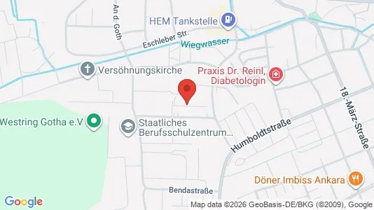 Apartments for rent i Gotha - kort over placeringen